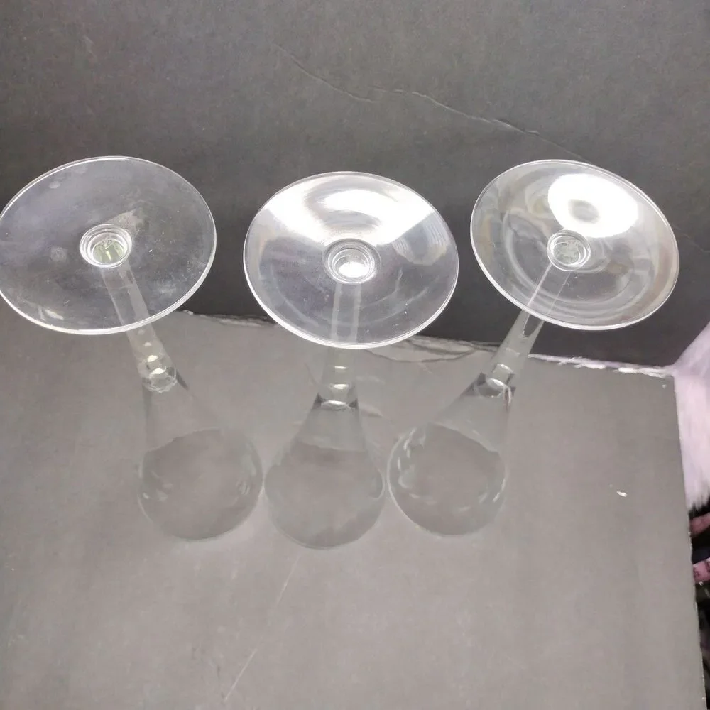 Princess House Set Of (3) Crystal Champagne Glasses/ Flutes Glasses Heritage